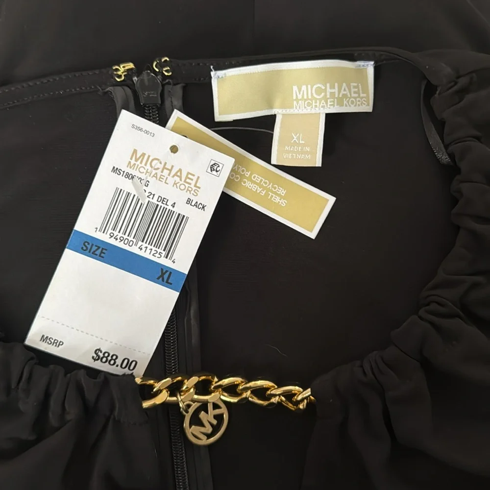 New with tags Michael Kors Black Romper size XL